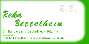 reka bettelheim business card